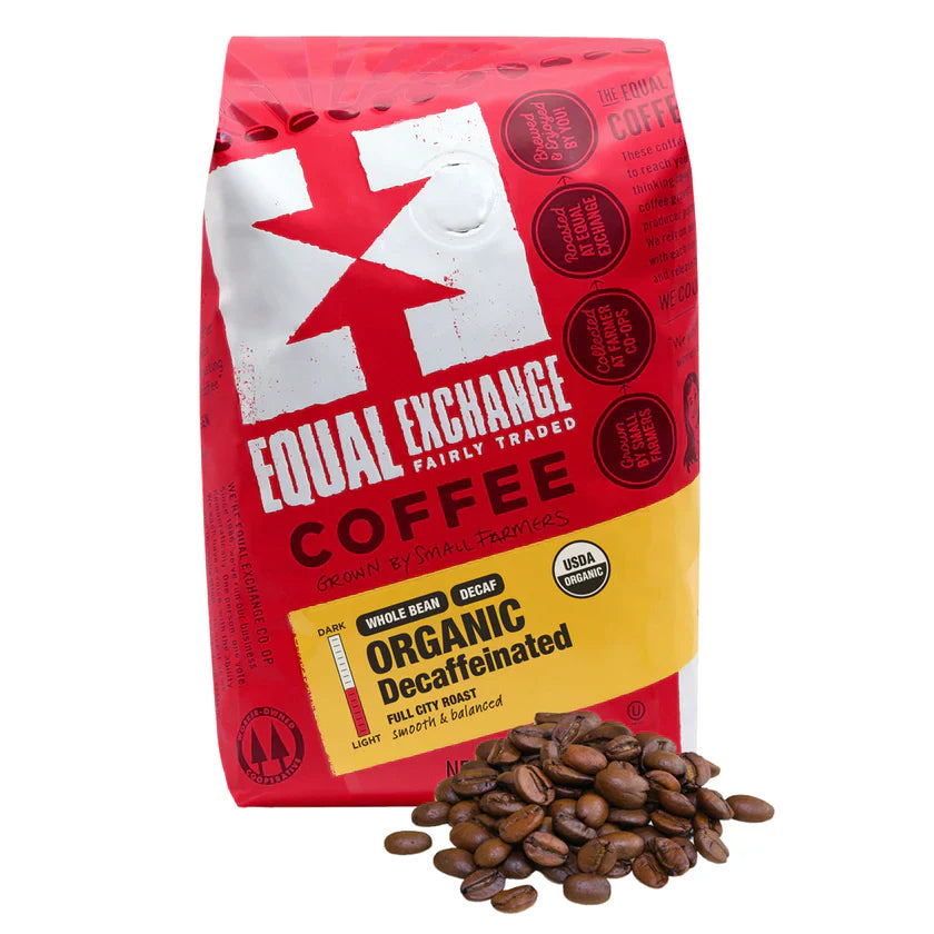 Equal Exchange Café en Grains Entier Décaféiné 8 x 227g