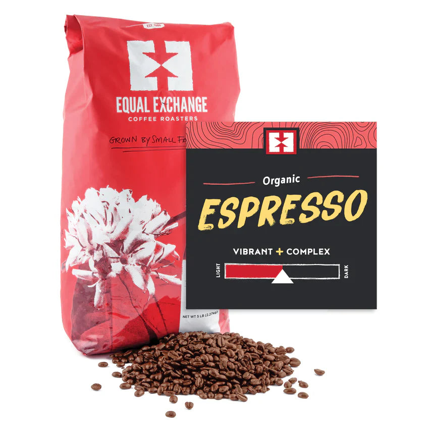 Café expresso en grains Equal Exchange format traiteur 6 x 1 kg