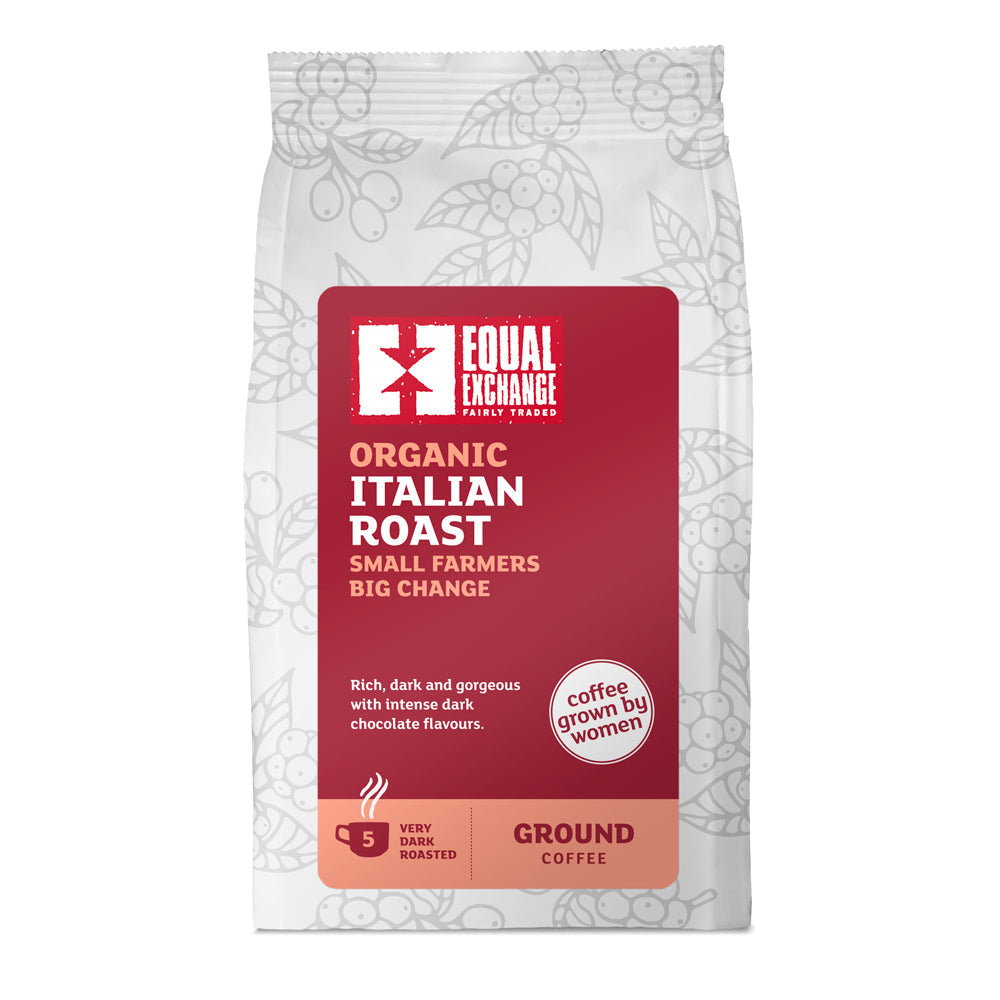 Equal Exchange Café Italien Torréfié et Moulu 8 x 200g