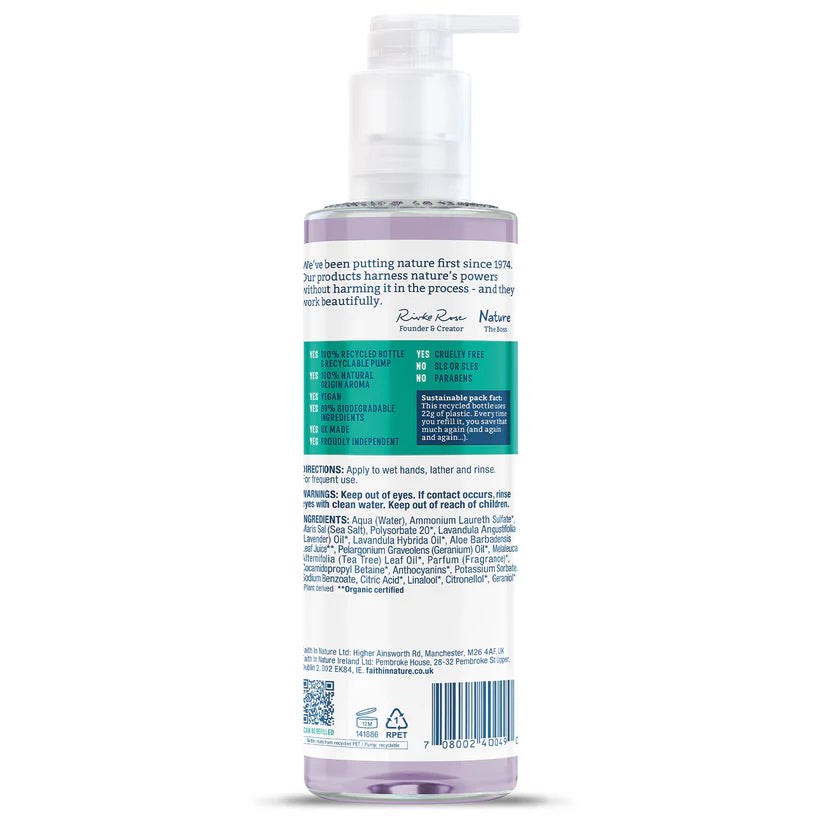 Faith In Nature Hand Wash Lavender & Geranium 400ml