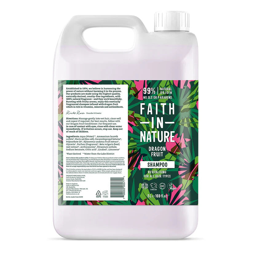 Faith In Nature Shampoo Dragon Fruit 5 Litre