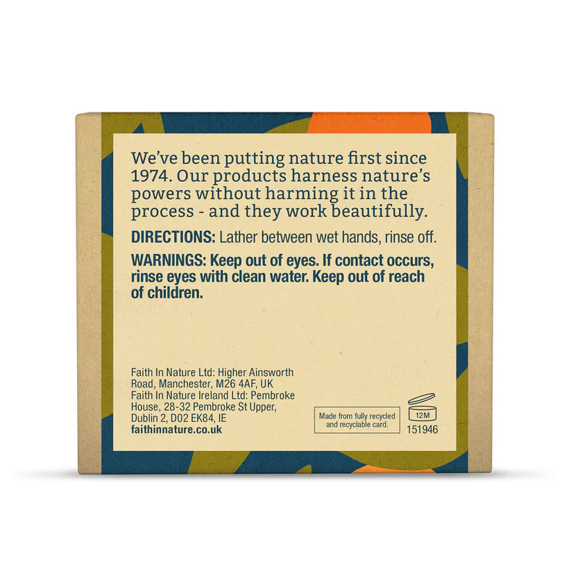 Faith In Nature Soap Bar Orange 100g