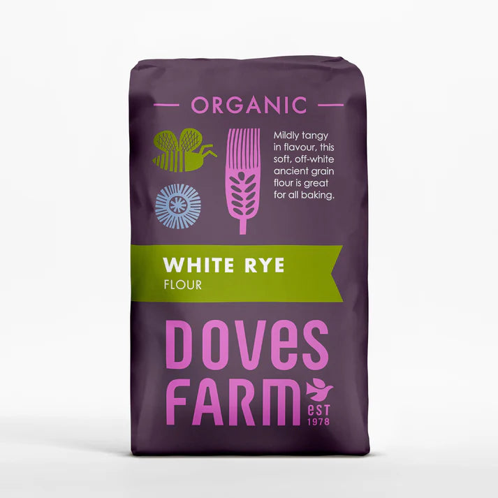Doves Farm Organic White Rye Flour 5 x 1kg