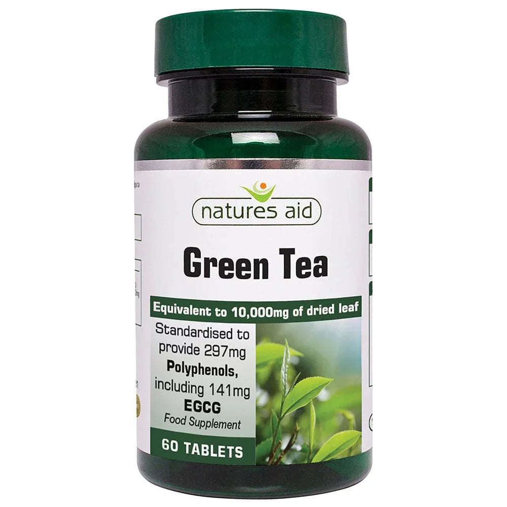 Nature's Aid Green Tea 1000mg Sgl-60 Tabs