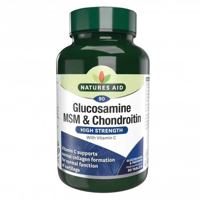 Nature's Aid Glucosamine, MSM & Chondroitin Sgl-90 Tabs