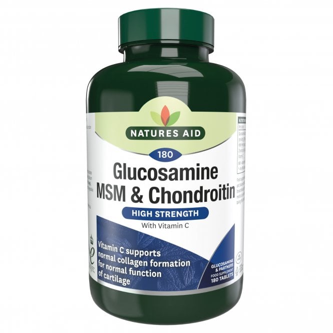 Nature's Aid Glucosamine MSM & Chondroitin Sgl-180 Tabs