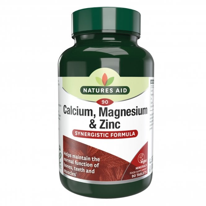 Comprimés de calcium, magnésium et zinc Nature's Aid, 90 unités