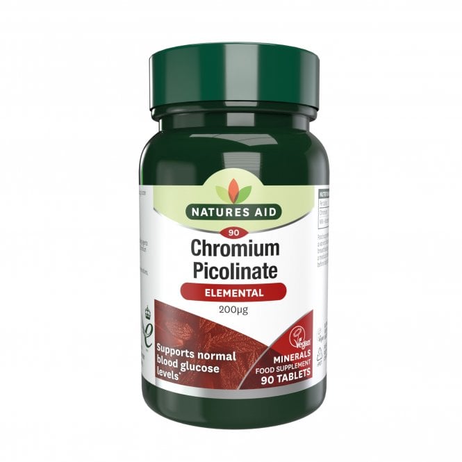 Nature's Aid Chromium Picolinate 200µgelemental Sgl-90 Tabs