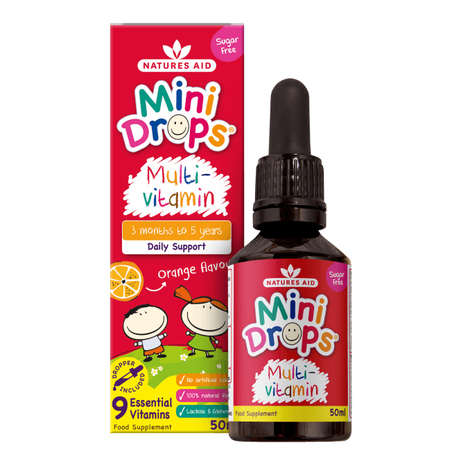 Nature's Aid Multi Vit Mini Drops Infants & Child Sgl-50ml