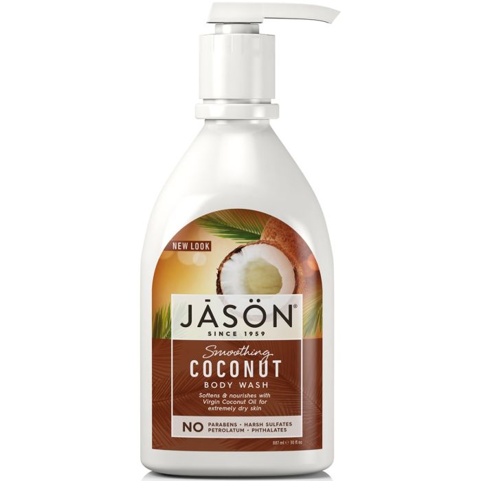 Jason Coconut Satin Body Wash Pump Organic 887ml