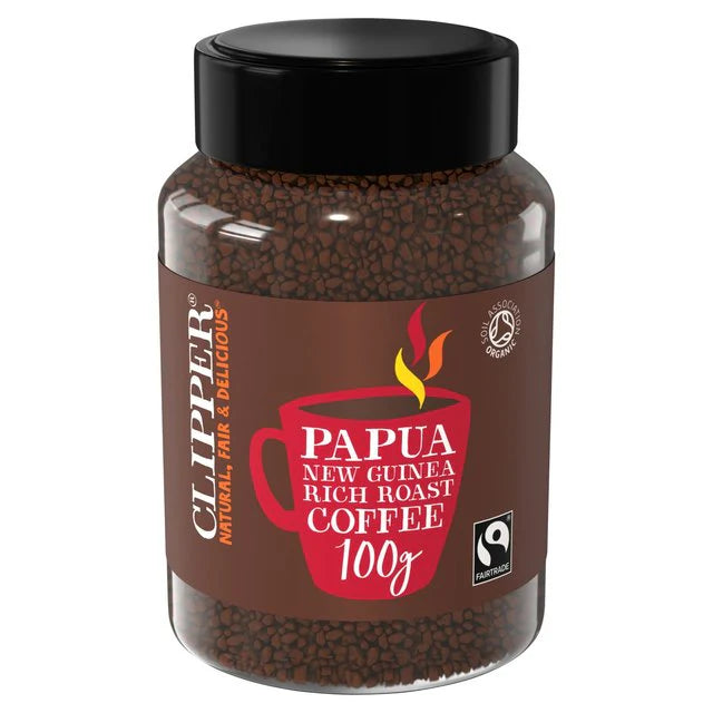 Clipper Papau Nouvelle-Guinée riche Roast Coffee 6 x 100g