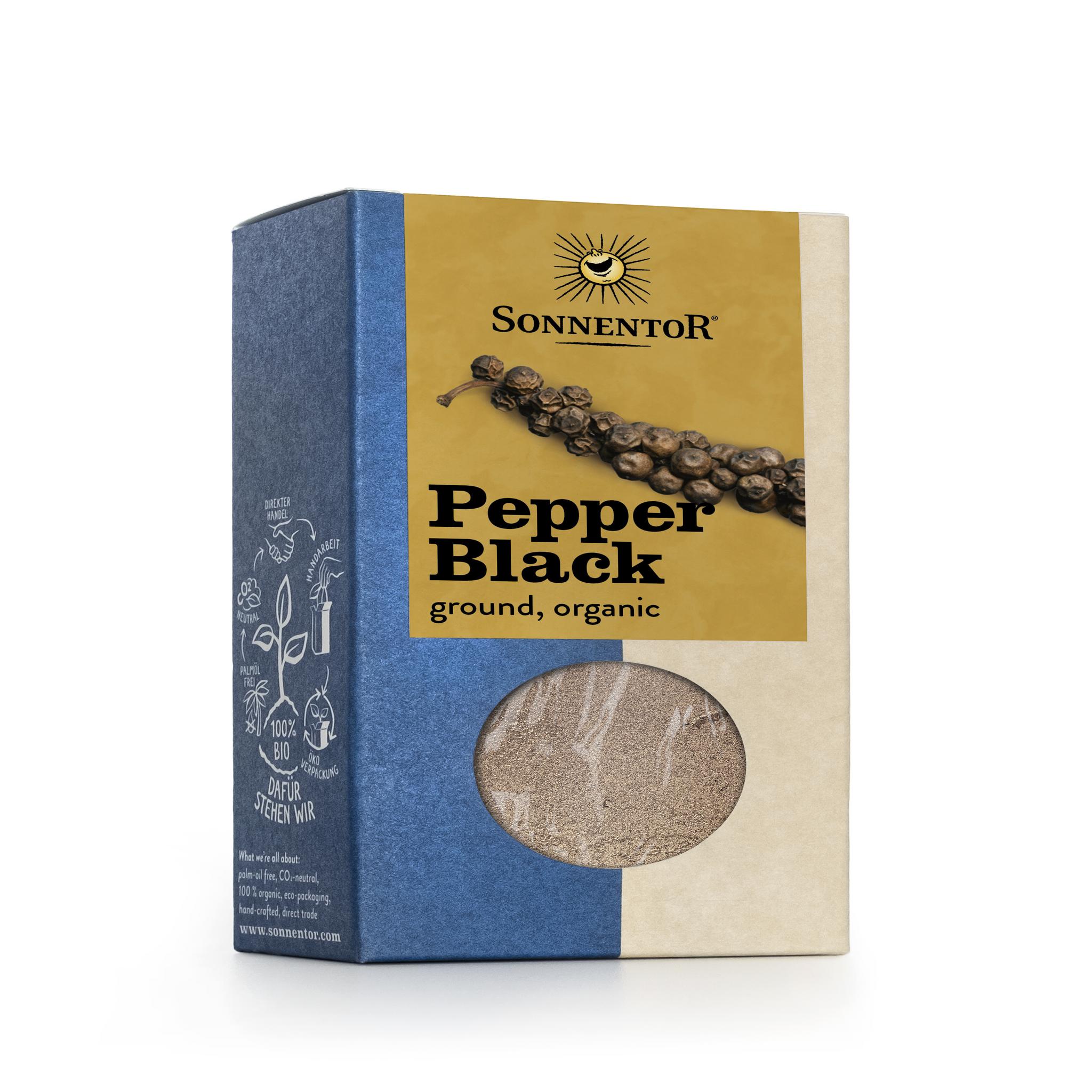 Sonnentor Organic Ground Black Pepper 6 x 35g