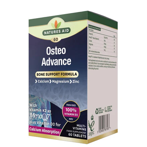 Nature's Aid Osteo Advance with Mena Q7 Sgl-60 Tabs