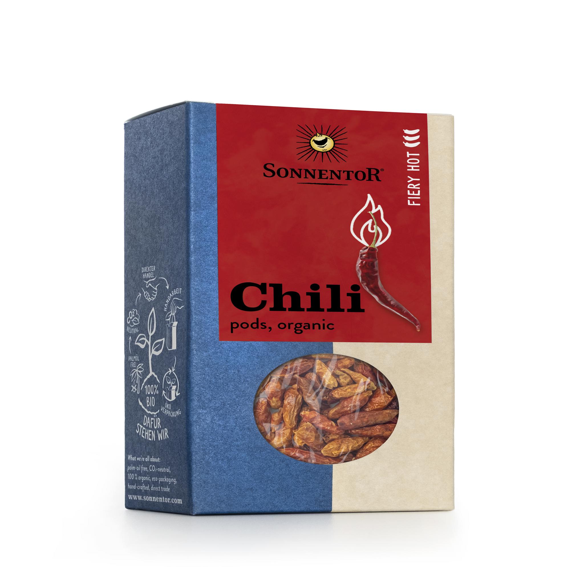 Sonnentor Organic Chilli Hot Pods 6 x 25g