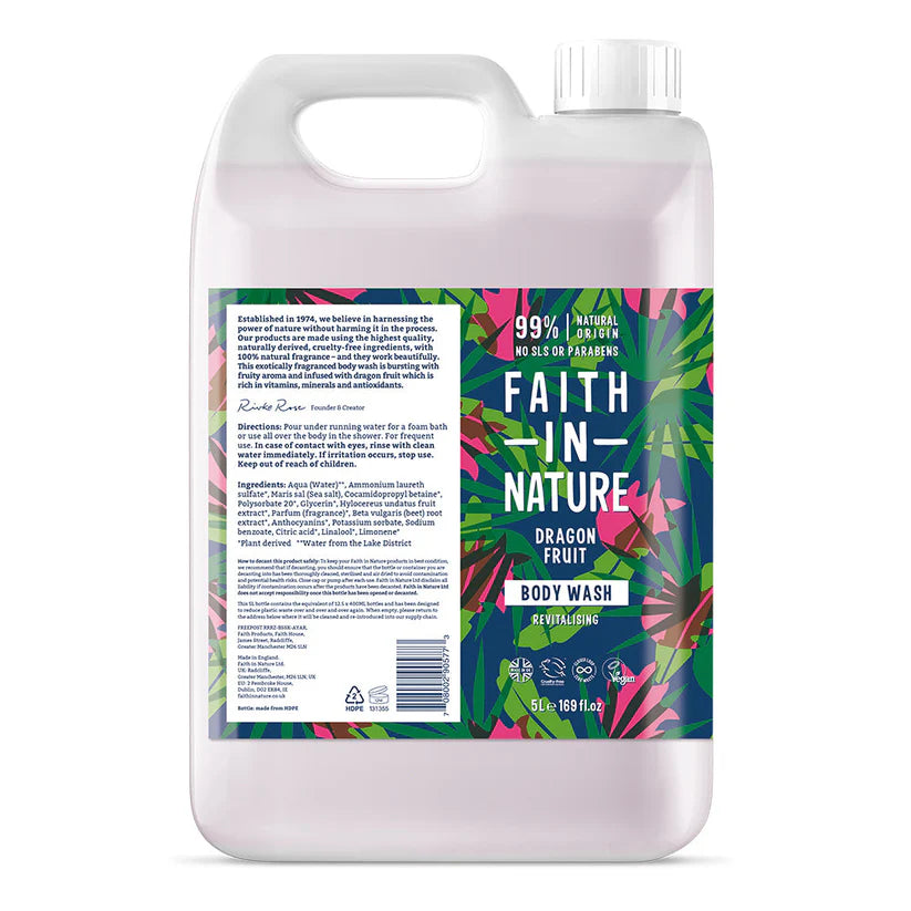Faith In Nature Body Wash Dragon Fruit 5 Litre