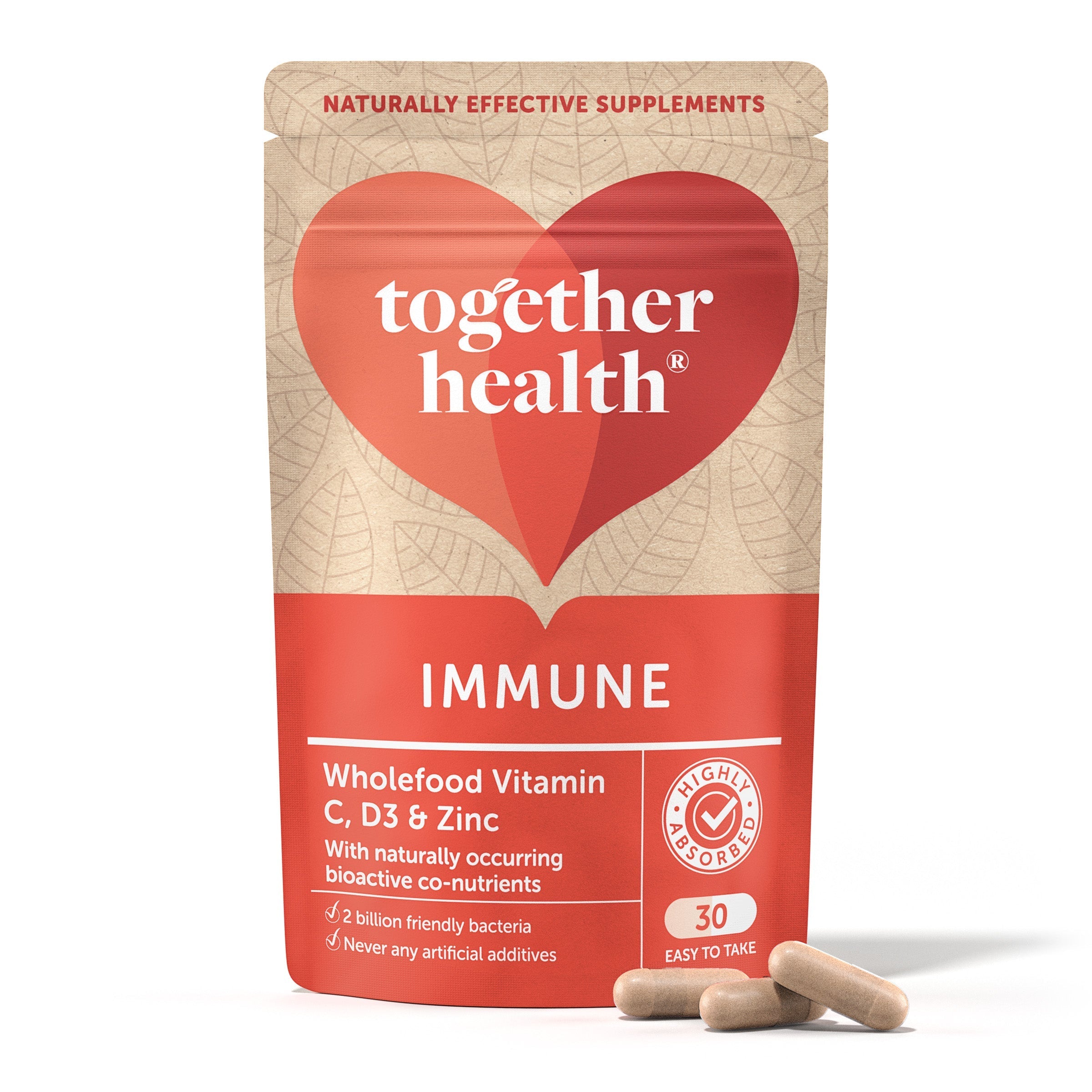Together Health Immune Food Supplement 30 Capsules