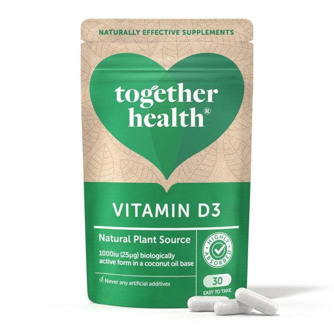 Together Health Vegan Vitamin D3 Food Supplement 30 Capsules