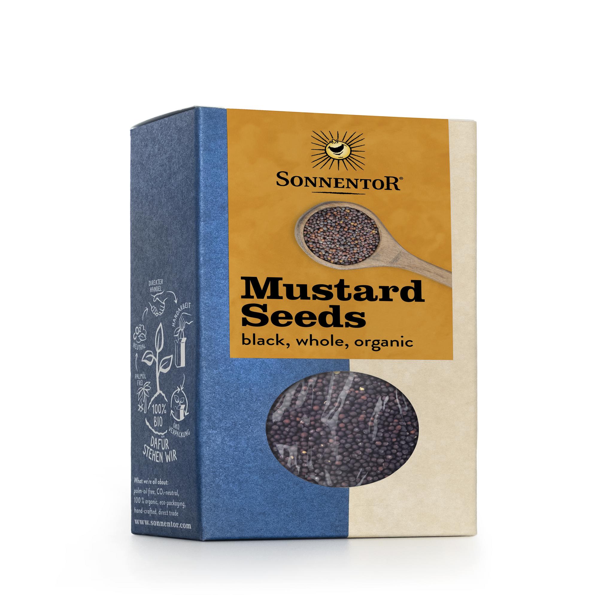 Sonnentor Organic Mustard Seeds Black Whole 6 x 80g