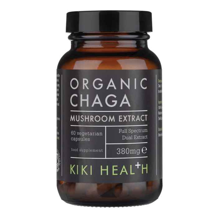 Kiki Organic Chaga Mushroom Extract 60 Capsules