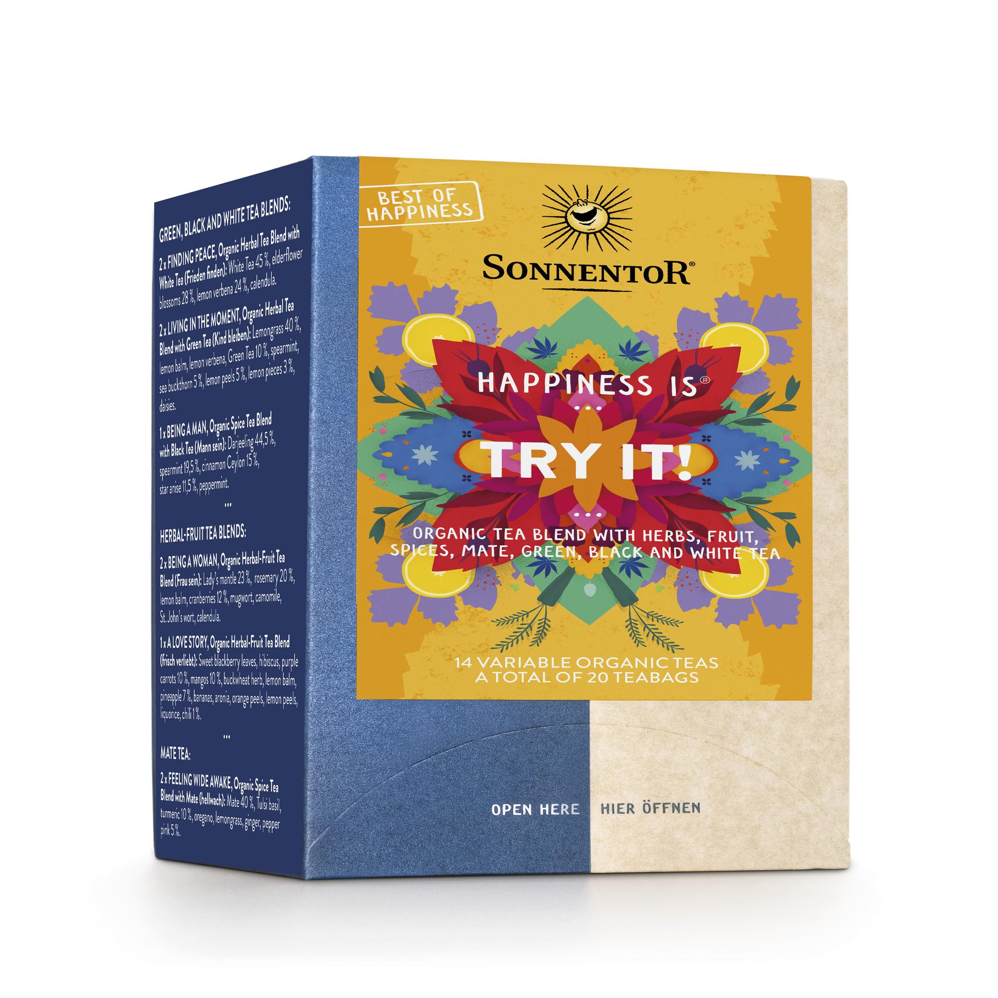 Sélection de thés Sonnentor « Testez-le ! » (18 sachets x 6)