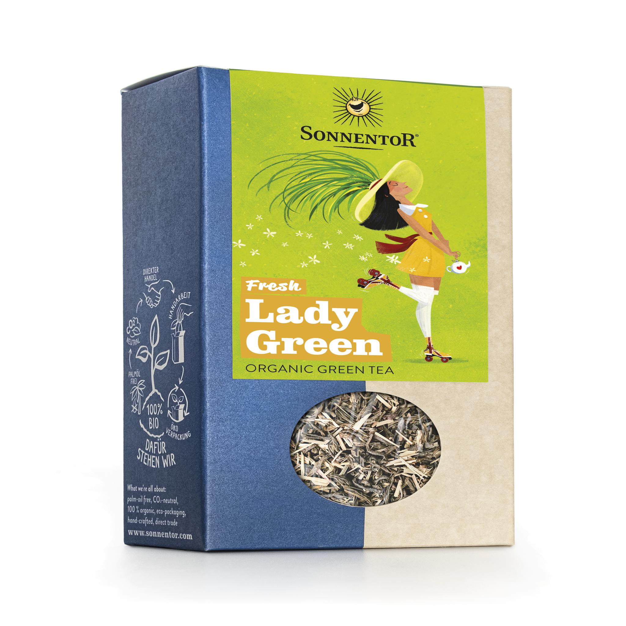 Sonnentor Fresh Lady Green Tea Loose 6 x 90g