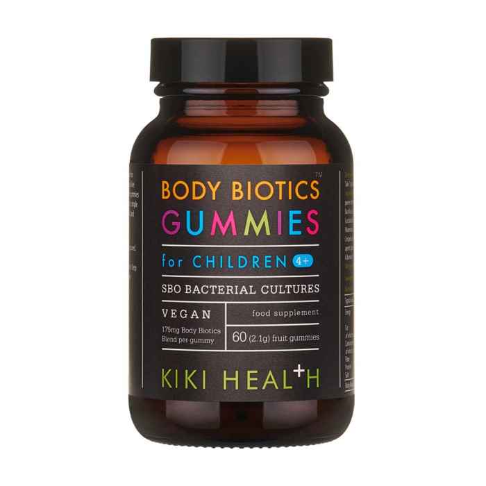 Kiki Body Biotics Gummibärchen für Kinder, 60 Stück