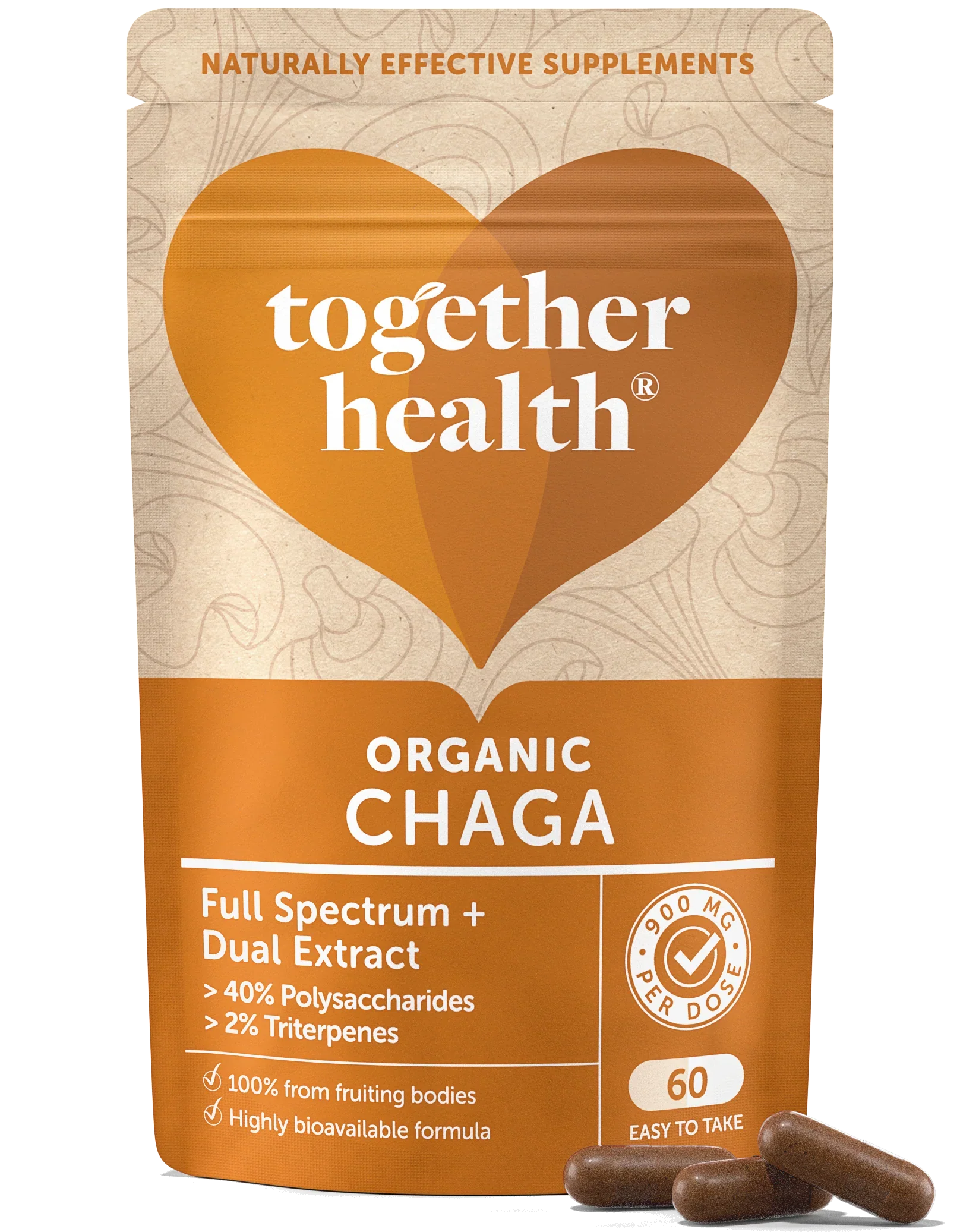 Together Health Chaga Mushroom (Org) 60 Capsules