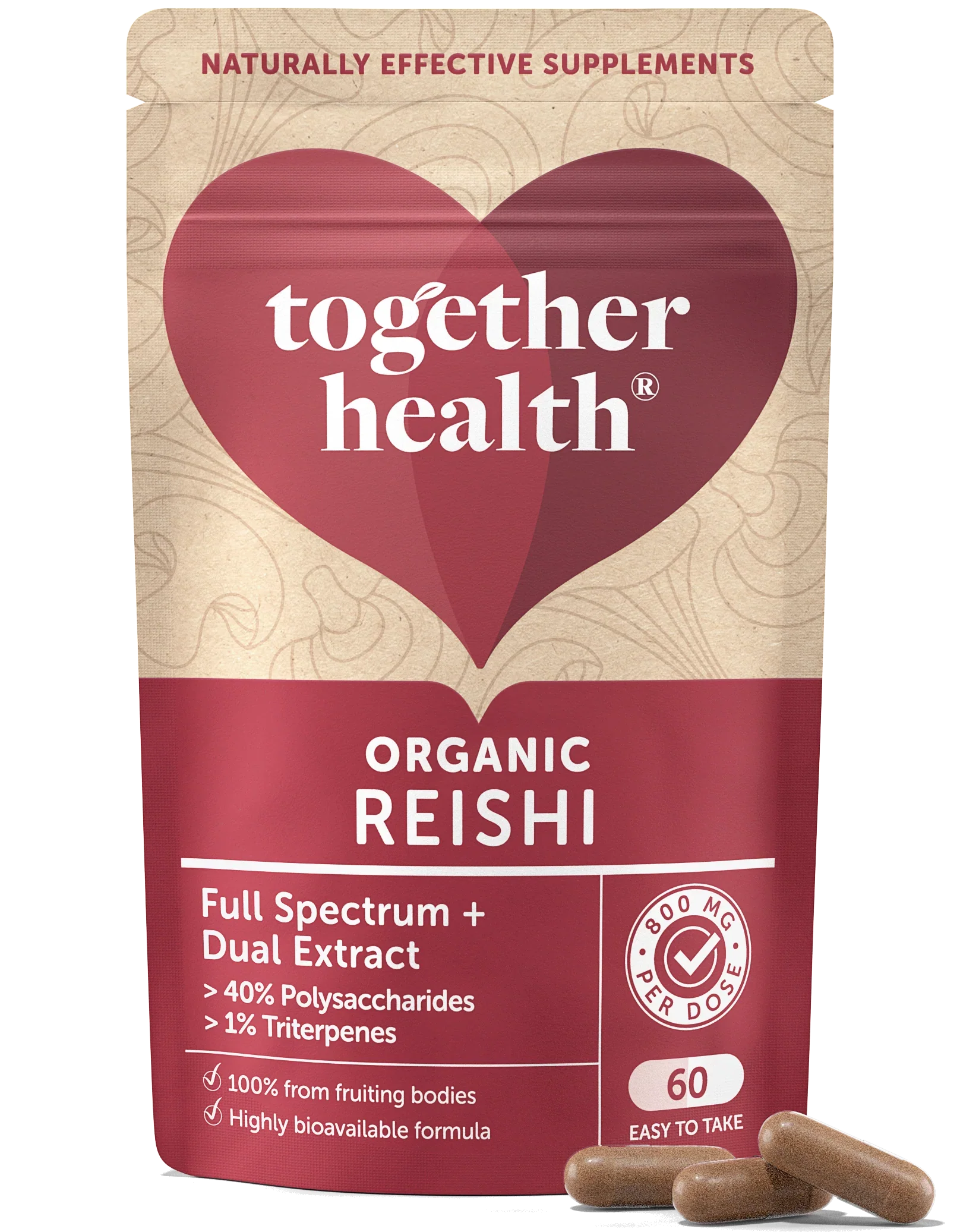 Together Health Reishi Mushroom (Org) 60 Capsules