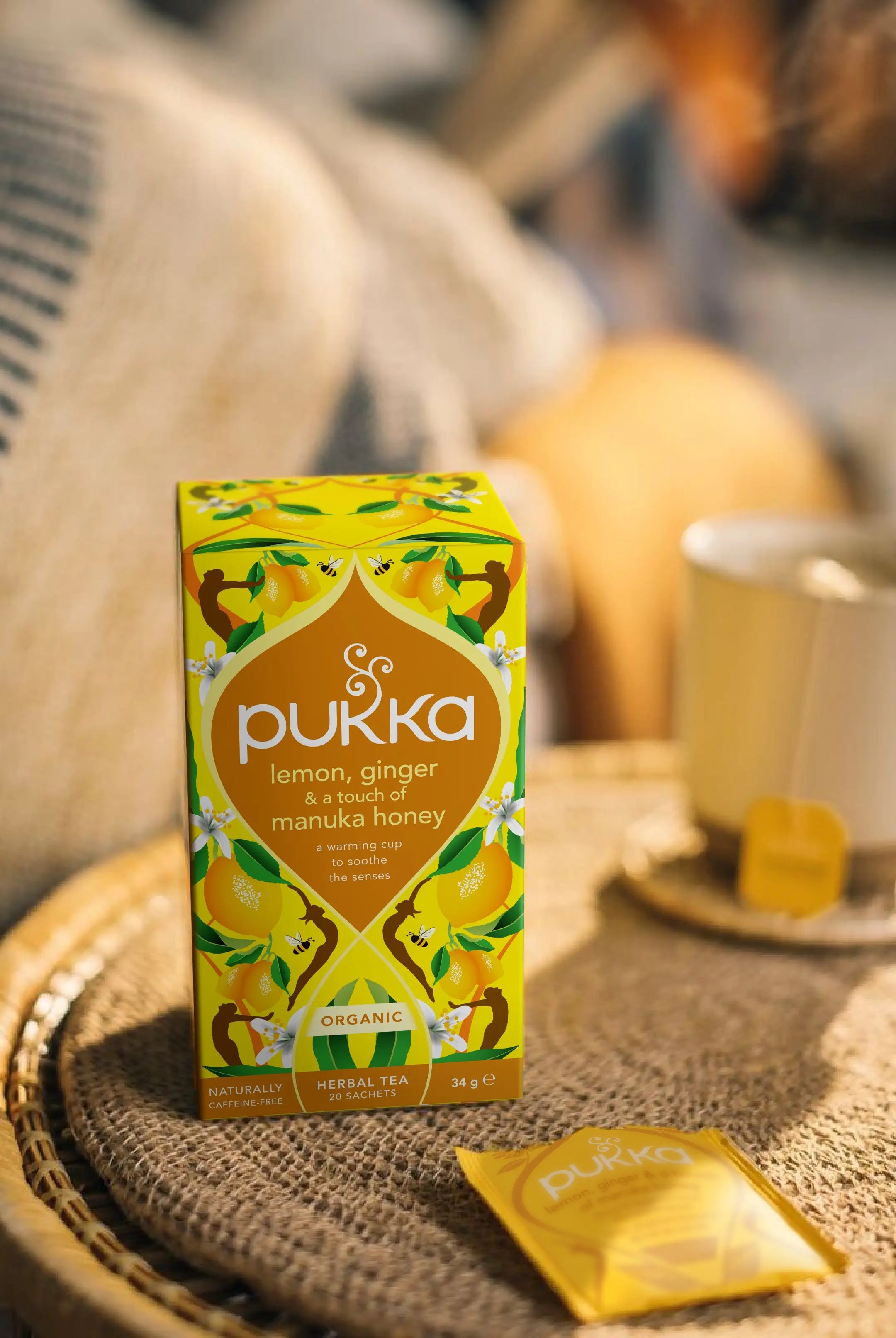 Pukka Herbs Lemon Ginger & Manuka Honey Tea 4 x 40 Bags