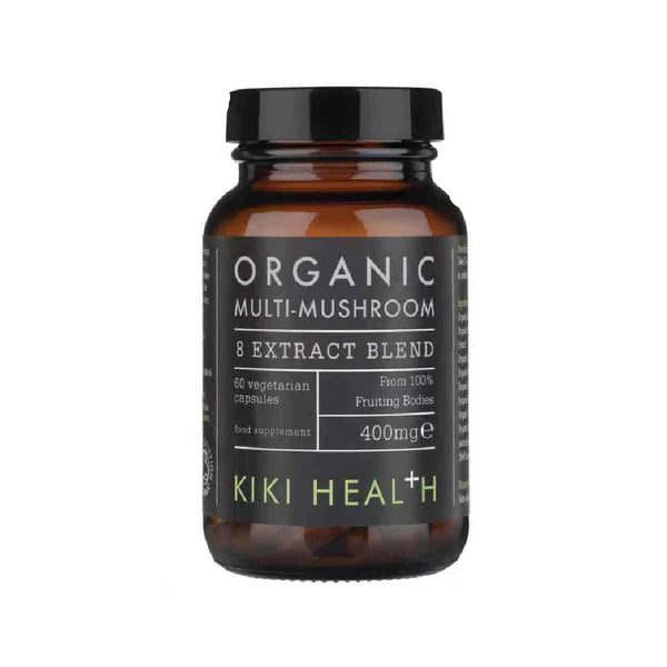 Kiki Organic Multi Mushroom 8 Extract Blend 60 Capsules