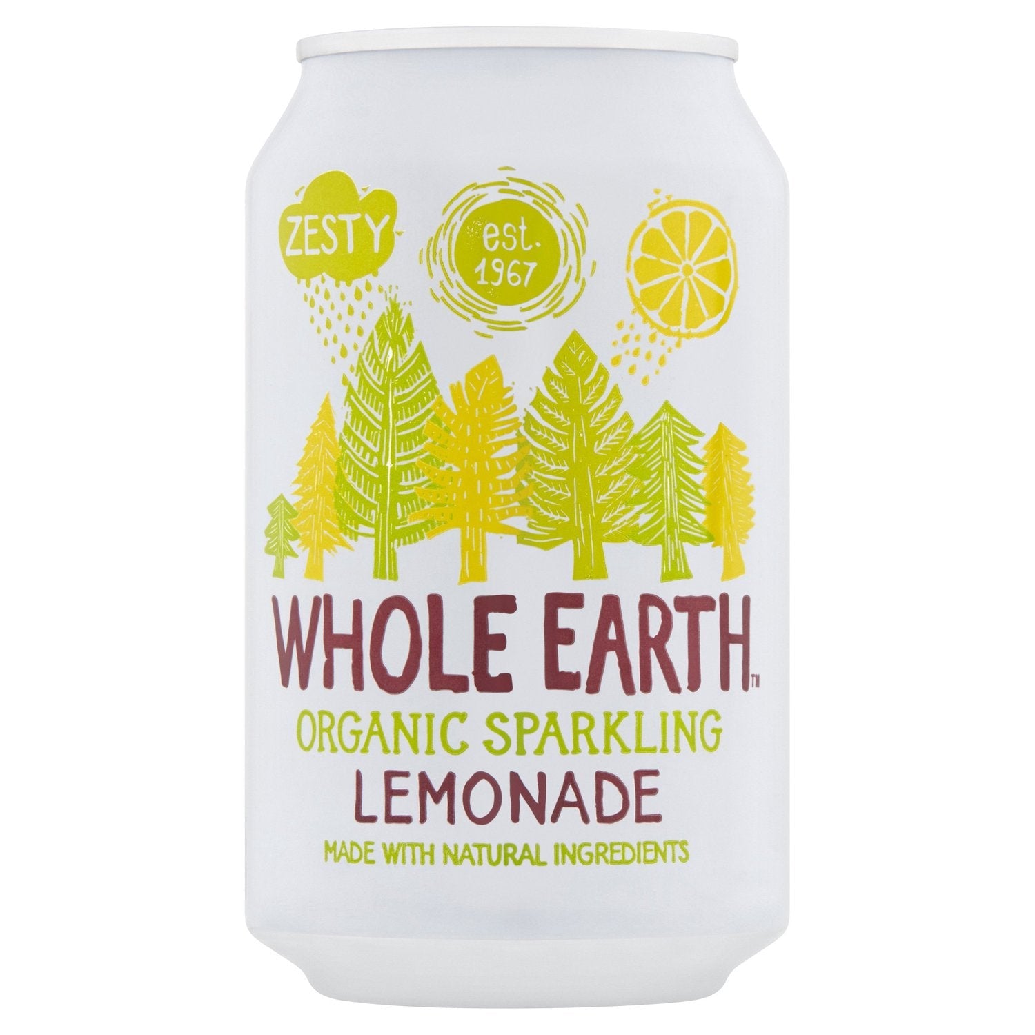 Whole Earth Organic Sparkling Lemonade 24 x 330ml