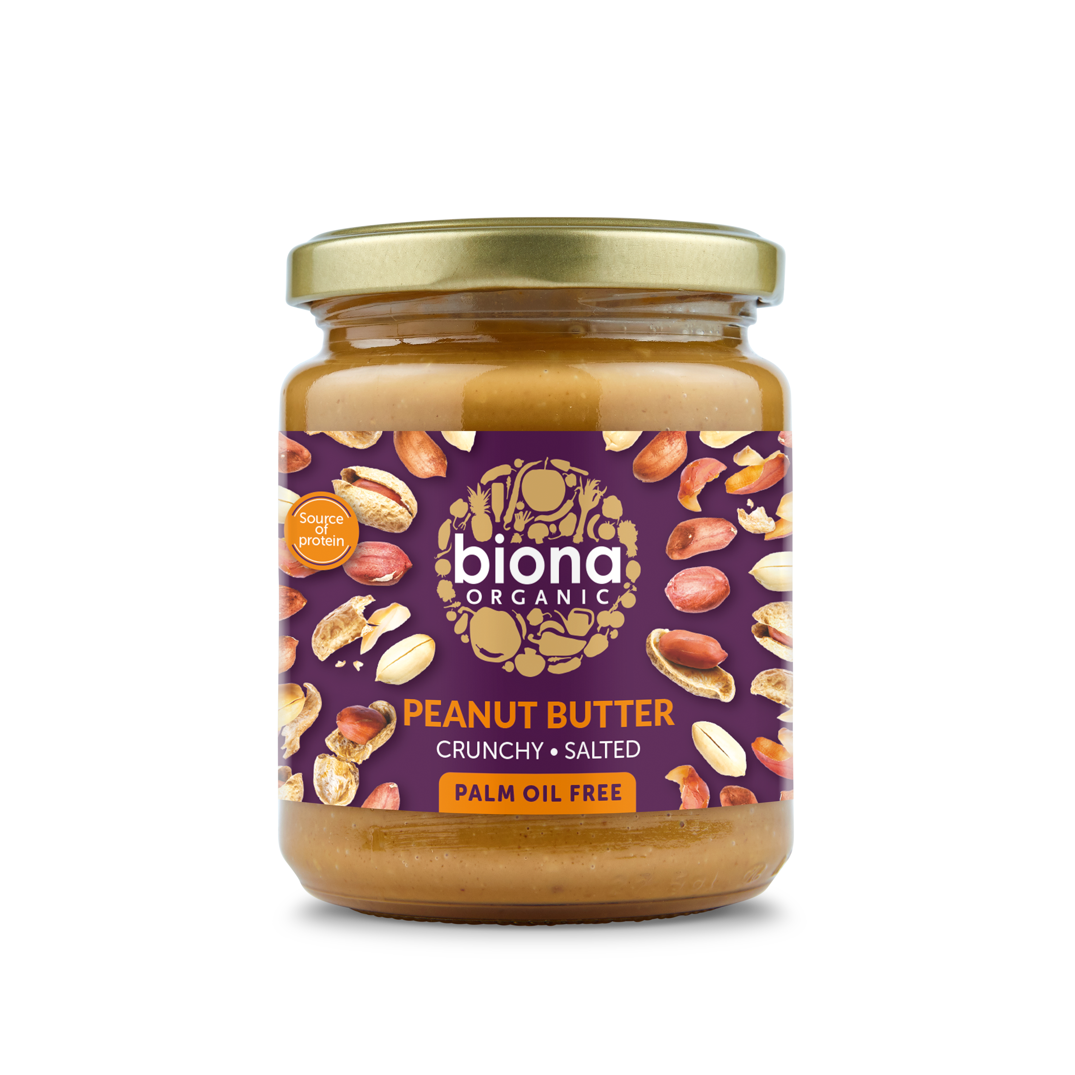 Peanut Butter Crunchy w Salt (Org) 14090A Default Title / 6x250g