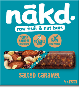 Nakd Salted Caramel 4 Bar Multipack x 12
