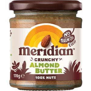 Almond Butter Crunchy 100% Nuts 30114B Case-6x170g