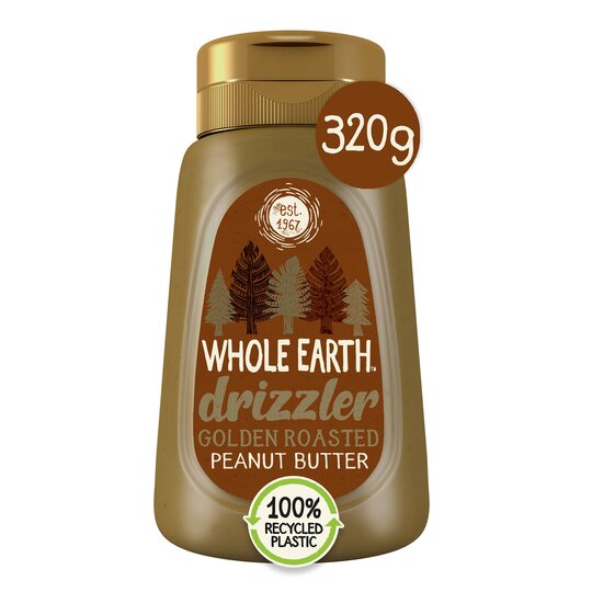 Whole Earth Golden Roasted Drizzle Peanut Butter 6 x 320g