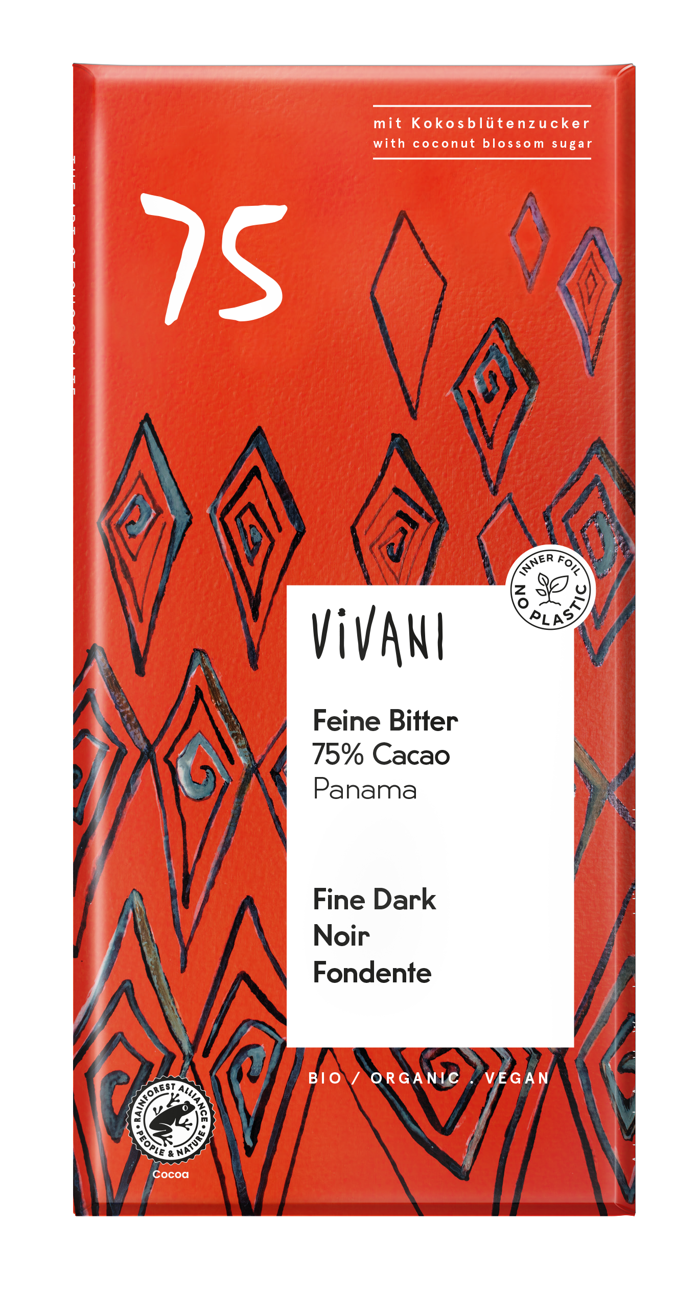 Dark 75% Cocoa Coconut Sugar (Org) 34796A Default Title / 10x80g