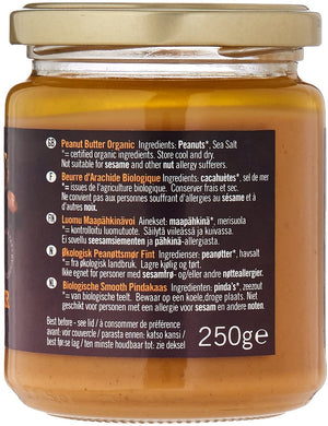 Peanut Butter Smooth Sea Salt (Org) 36680A Default Title / 6x250g