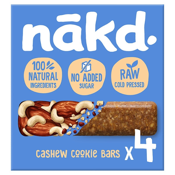 Nakd Cashew Cookie 4 Bar Multipack x 12