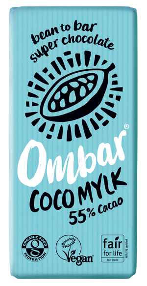 Ombar Coco Mylk 55% Cocoa Chocolate Bar 10 x 70g
