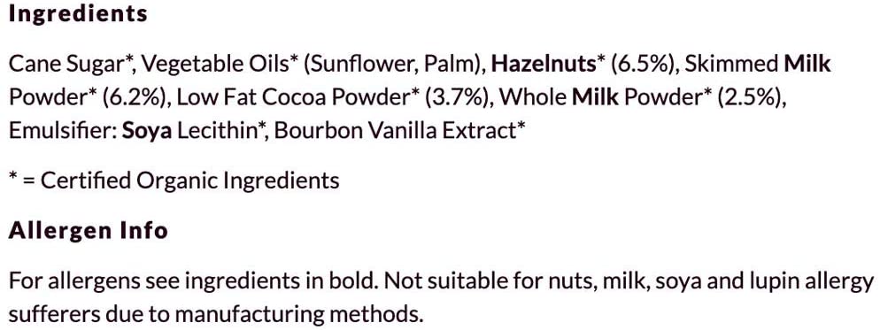 Duo Chocolate Hazelnut Spread (Org) 41184A Default Title / 6x350g