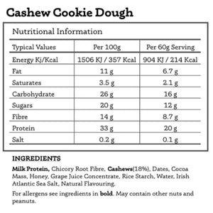 Cashew Cookie Dough Bar PLASTIC FREE 46281B