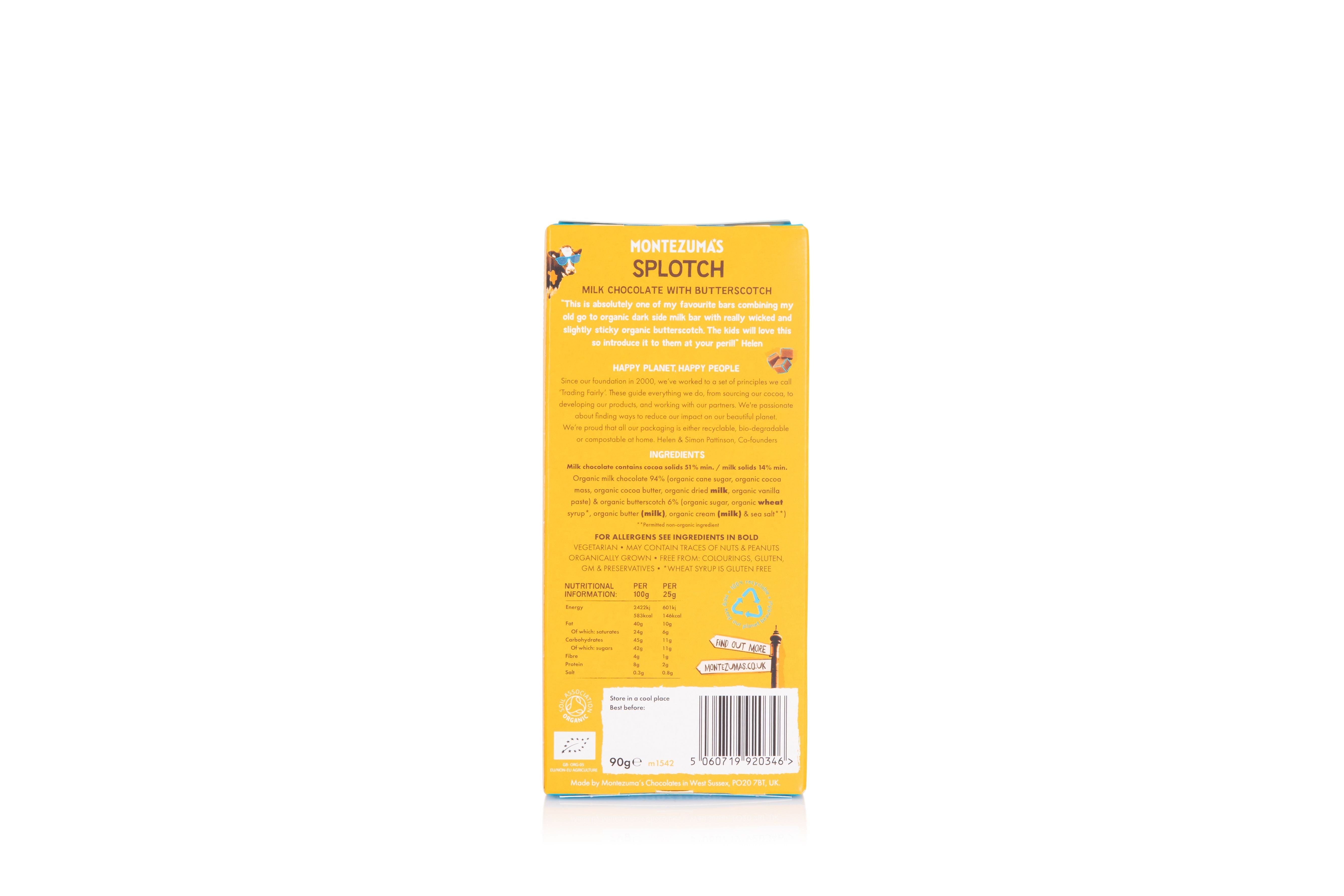 Milk Chocolate 51% with Butterscotch 46958A Case-12x90g