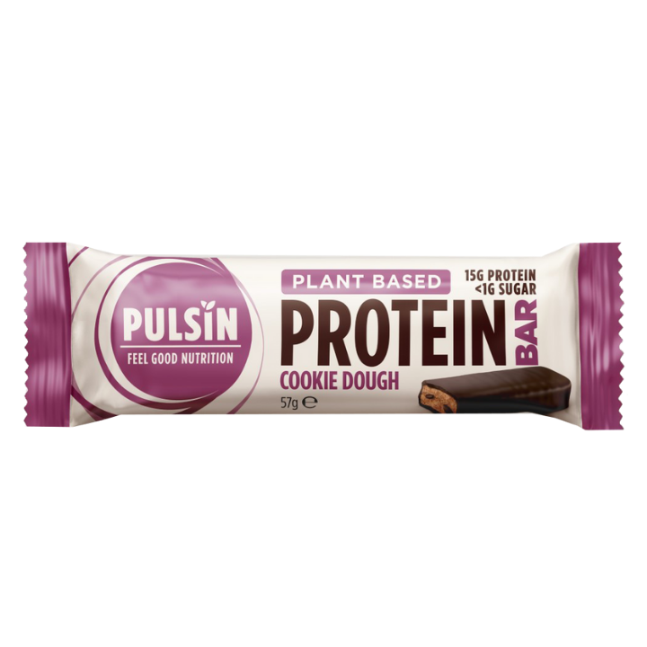 Barre protéique de pâte à biscuit en pulsin 12 x 57g