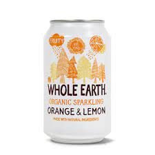 Whole Earth Organic Sparkling Orange & Lemon 24 x 330ml