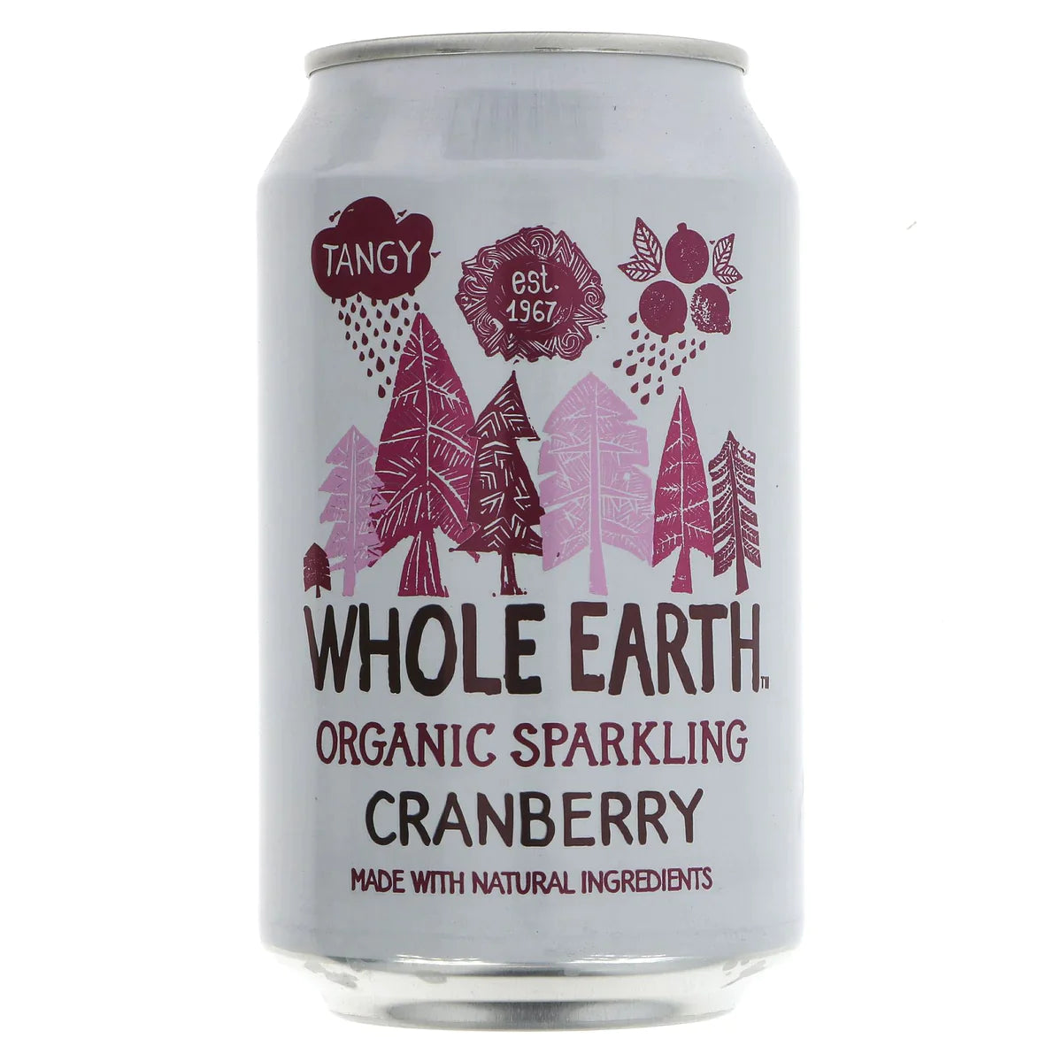Whole Earth Organic Sparkling Cranberry 24 x 330ml