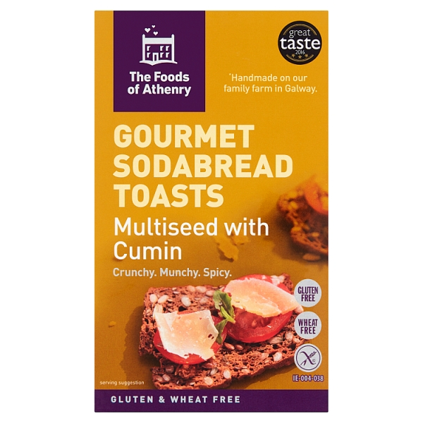 Multiseed Cumin Gourmet Toasts GF WF 34202B