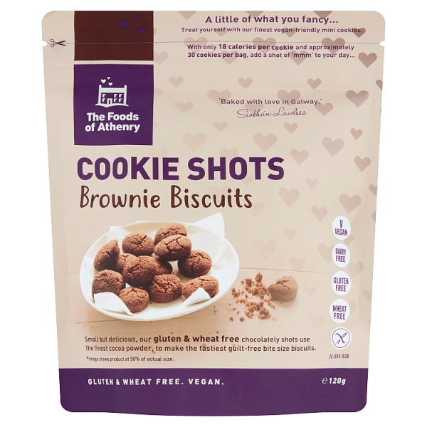 Foods of Athenry Cookie Shots Brownie Biscuits 12 x 120g