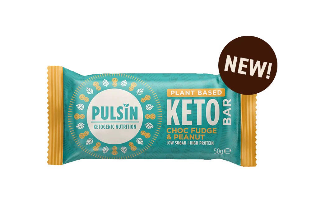 Pulsin Choc Fudge & Peanut Keto Bar 18 x 50g